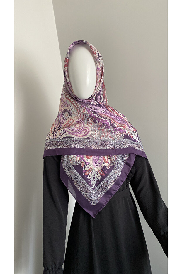 وشاح ناعم بنمط عرقي - 1