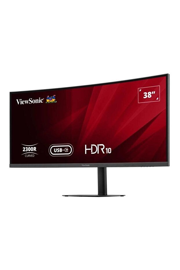 Monitor LED curbat de 37,5", IPS WQHD+, 75Hz, HDMI/DP, difuzoare integrate, negru - 4