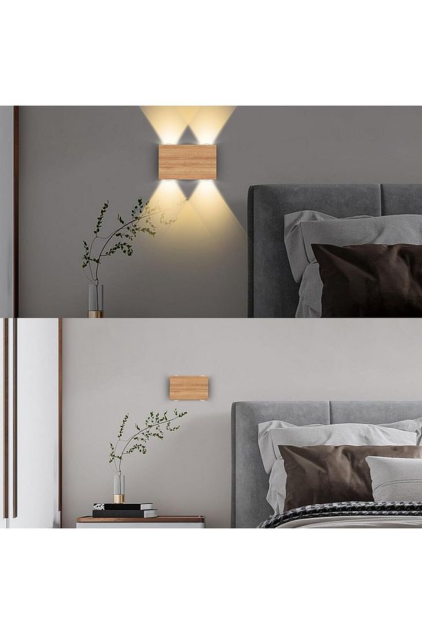 RGB LED Kablosuz Duvar Apliği, Kısılabilir, kumandalı,4 W, USB ile şarj edilebilir pilli, 4000 mAh - 6