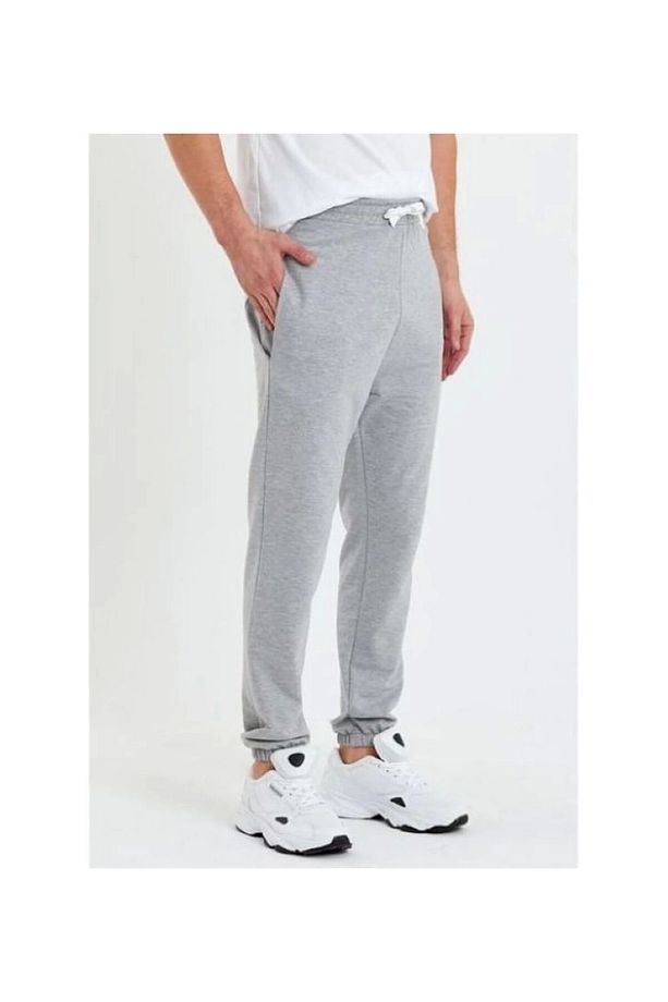 LCWAIKIKI %100 Pamuk Beli Lastikli Bağlamalı Düz Erkek Jogger Eşofman Altı - 1