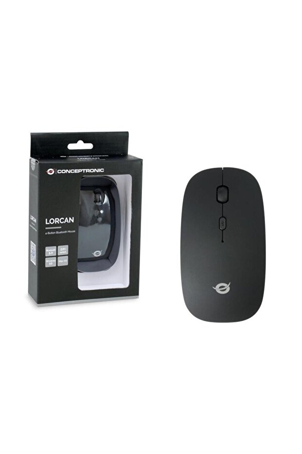Mouse Wireless Conceptronic LORCAN01B, Bluetooth, Optic, 1600 dpi (Negru) - 2