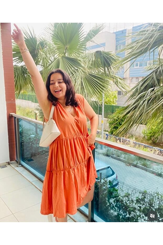 Fırfır Yazlık Elbise - 2