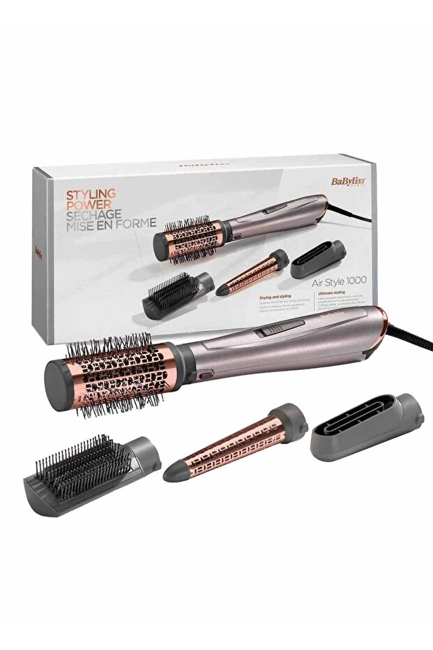 BaByliss AS136E 1000 Air Styler | Adjustable 2 Heats + Cool Setting | Ionic Technology For Frizz Fre