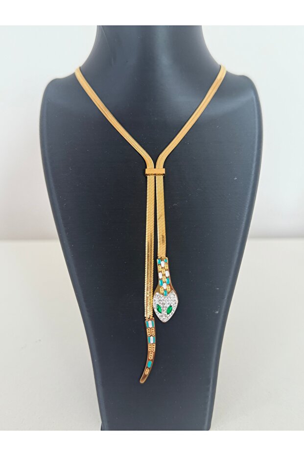 Çelik yılan kolye - 2