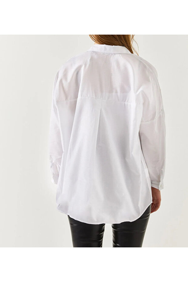 OWERSİZE KADIN GÖMLEK - 2