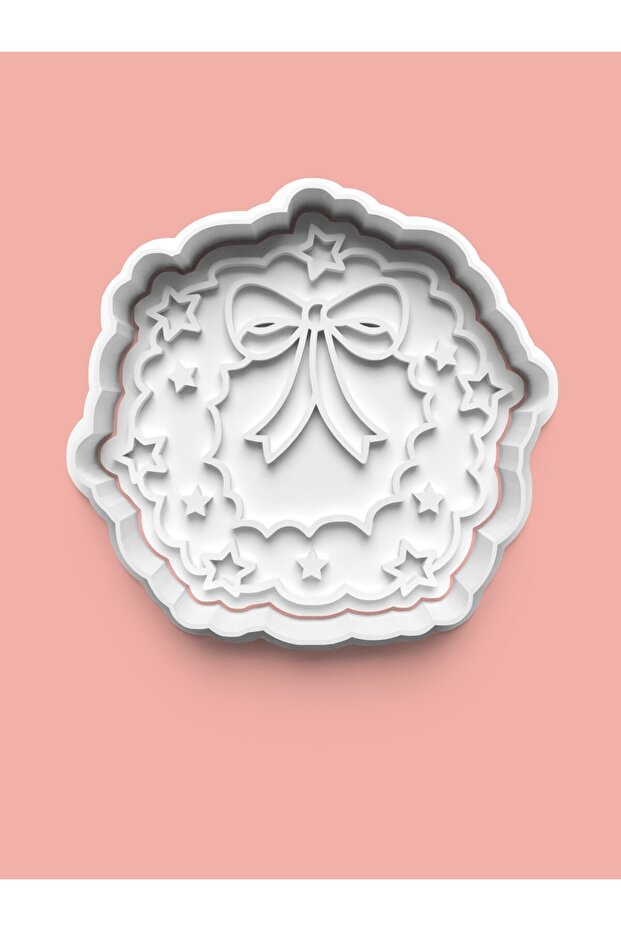 Star Themed Bow Ribbon Figure Cookie Mold and Sugar Dough Mold