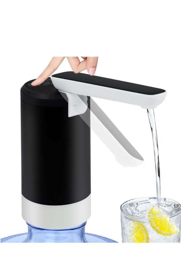 Portable Folding Pump Electric Water Dispenser Rechargeable USB Charging Assorted Black