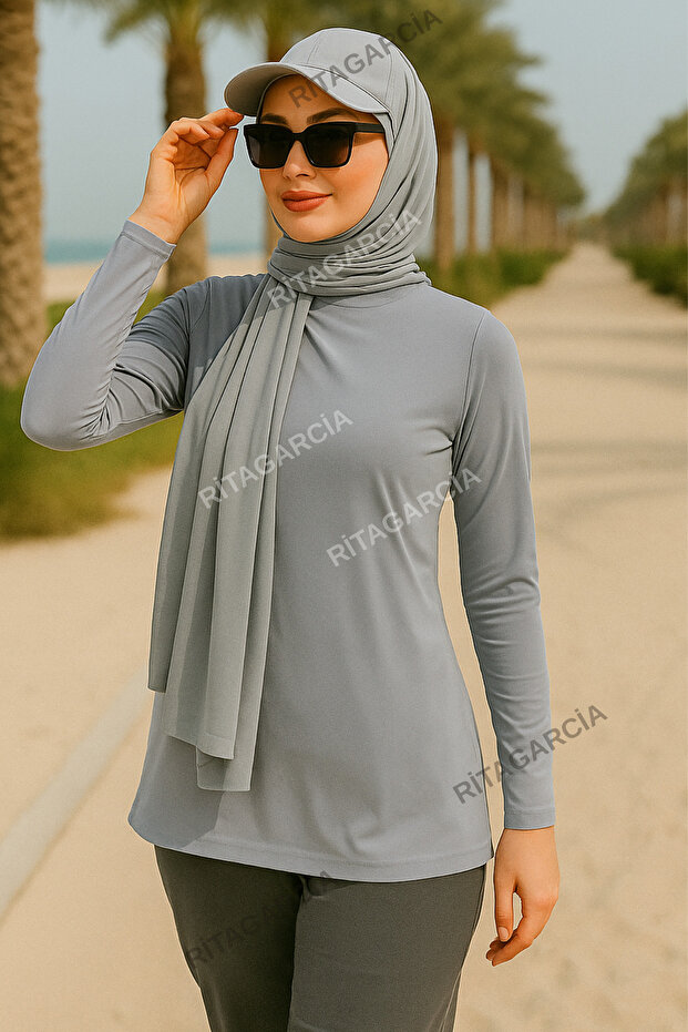 شال ساندي مع قبعة - 1