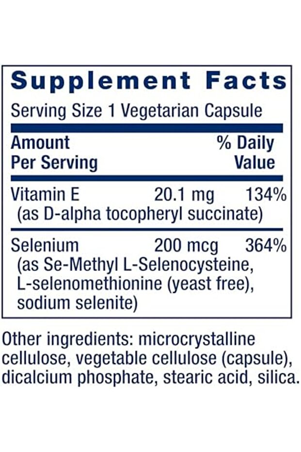 Super Selenium Complex 200 mcg & Vitamin E Providing the Most Advanced Form of Seleni - 6