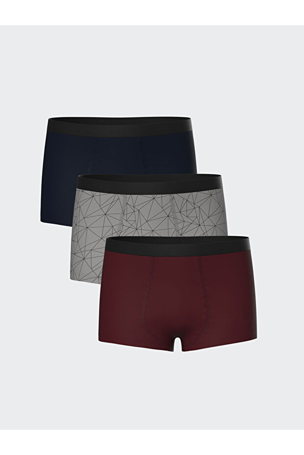 Gray Printed Boys' Boxers 3-Pack