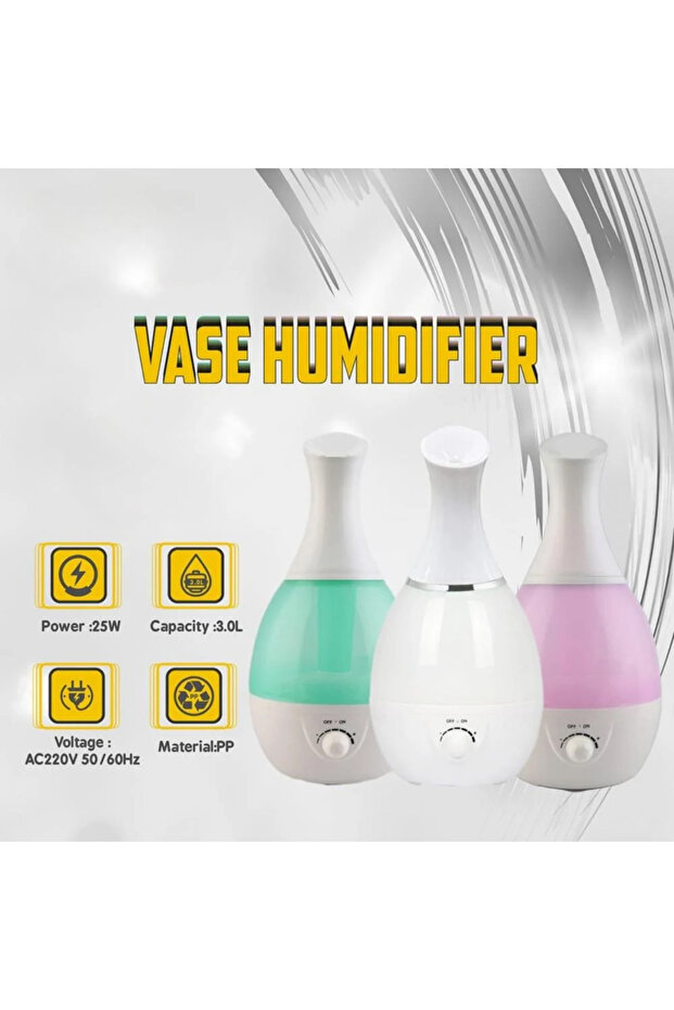 3L Portable Air Humidifier and Diffuser for Purifying and Moisturizing the Air - 2