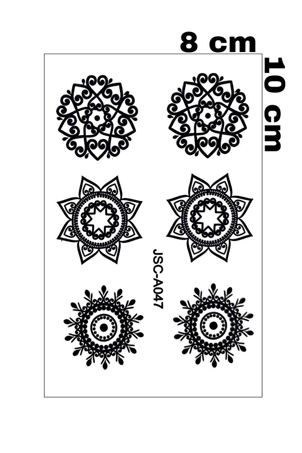 MİNİMAL ŞEKİLLER EL KOL VUCUT İÇİN GEÇİCİ DÖVME - 2