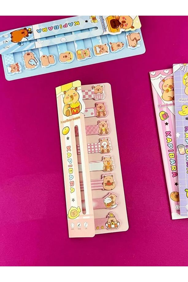 Capybara Kapibara 8'li 160 Yaprak Yapışkanlı Not Kağıdı 1 Kartela - 3