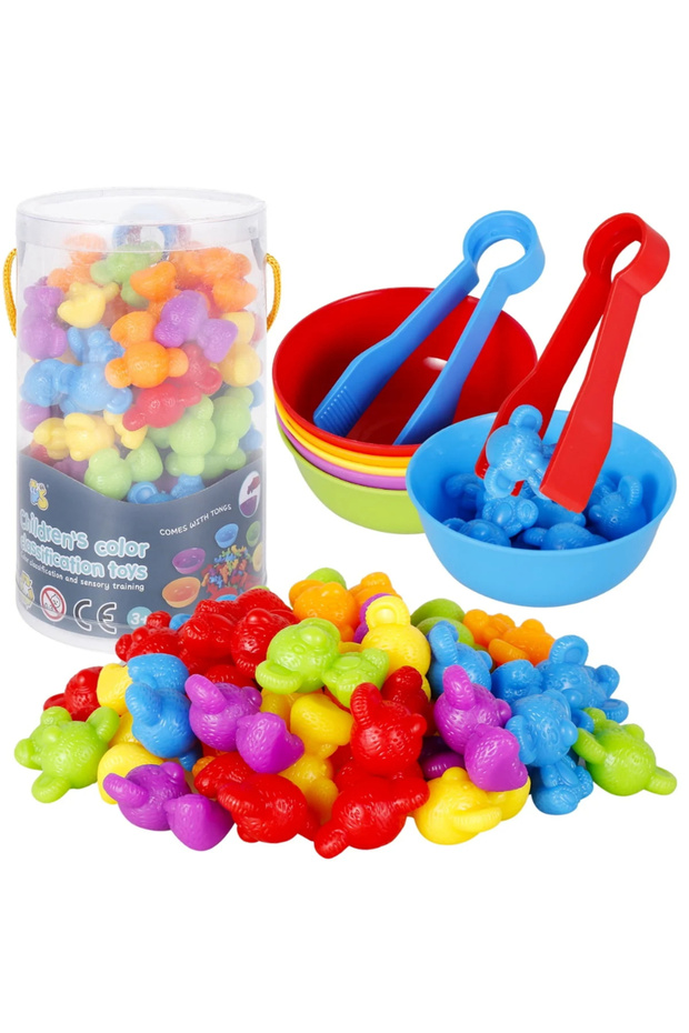 Educational color sorting and counting game - Koala Bears, 56 pieces - 1