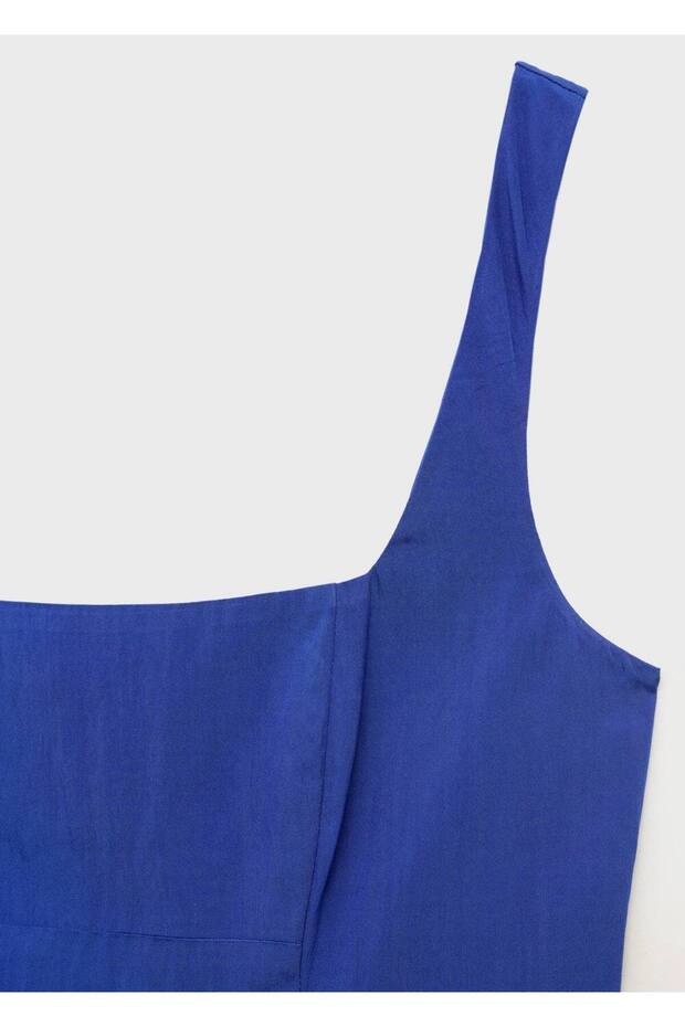 Evaze pamuklu elbise - 6