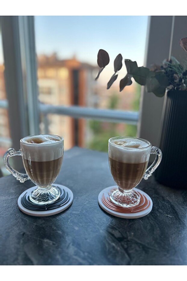 قاعدة زجاجية منقوشة باللاتيه - 2