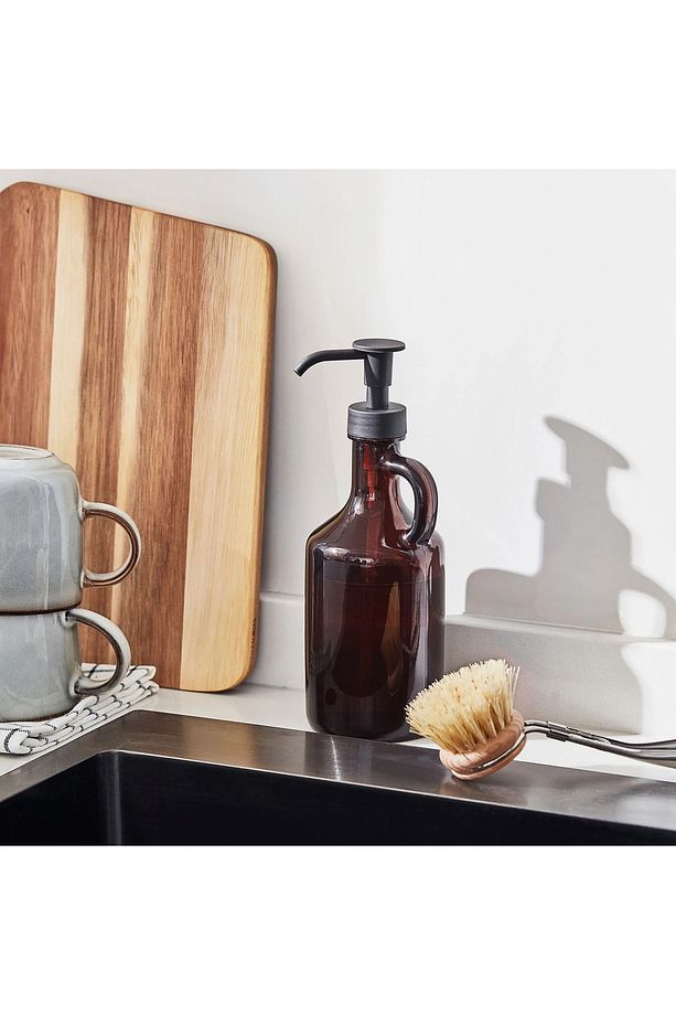 QUALİTY Sıvı Sabunluk 380 ml Yükseklik: 21 cm Cam - 2