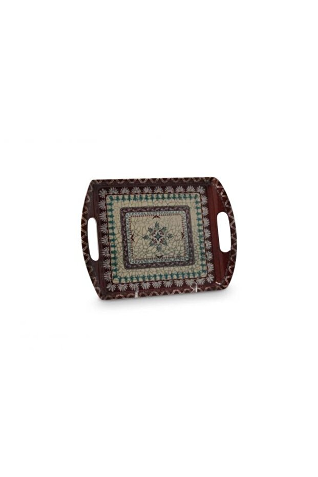 Sword Gallery Melamine Serving Tray, 14 cm, Rectangular - Brown