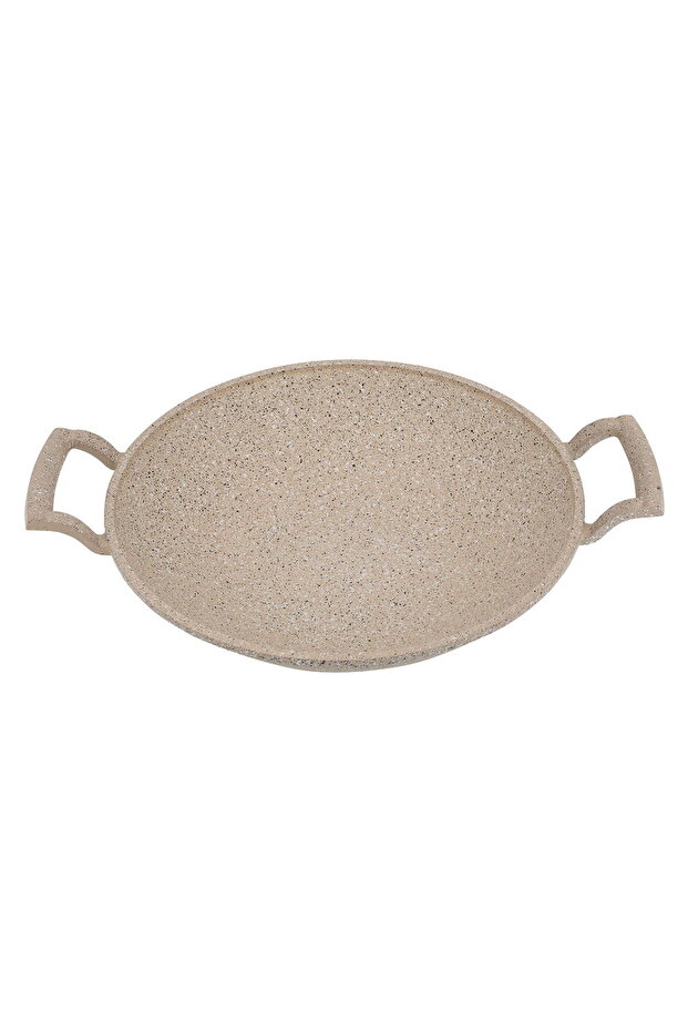 Saif Gallery Granite Frying Pan, 30 cm, Side Handles - Light Brown