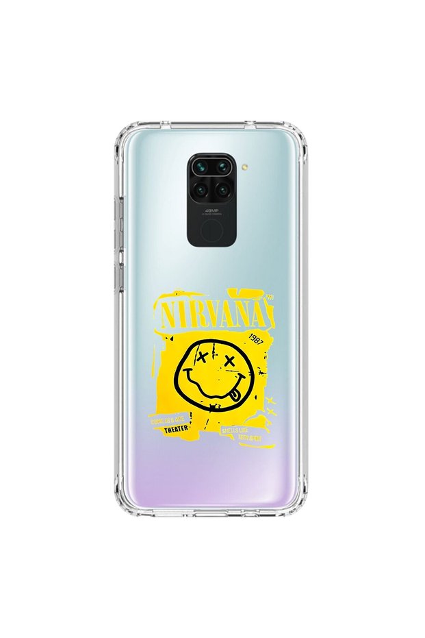 حافظة شفافة متوافقة مع هاتف Xiaomi Redmi Note 9 بتصميم نيرفانا