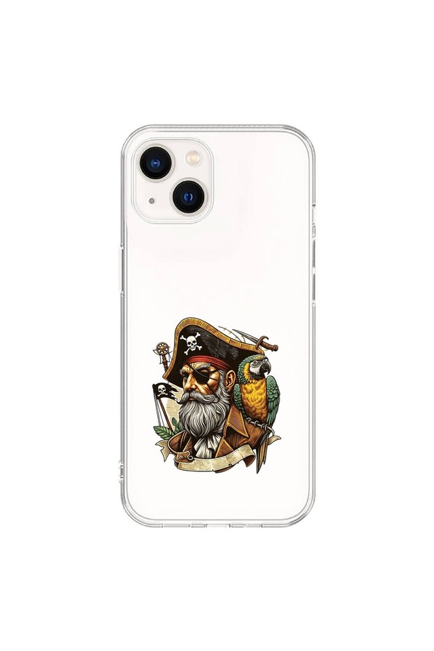 iPhone 14 Compatible Transparent Case Pirate 3 Design