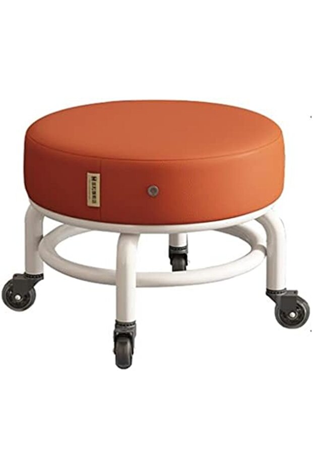 Raju Rolling Stools 360° Swivel Rolling Stool, Helping Mothers With Their Children, Short Rolling S - 1
