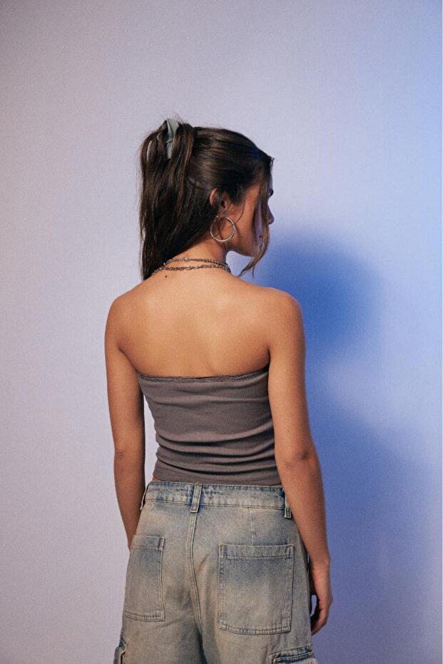 قميص قصير بدون حمالات - 8