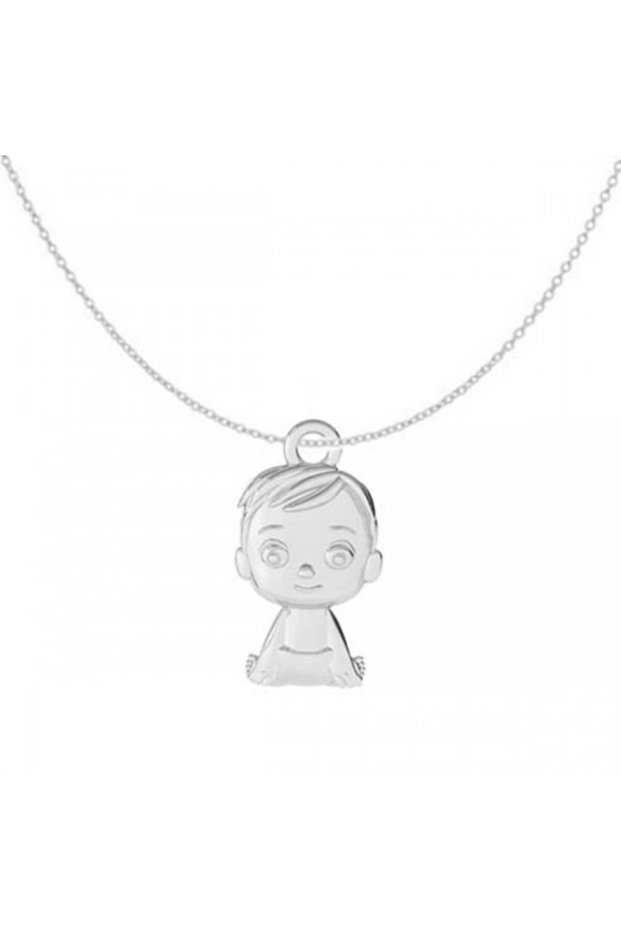 Chain 50 Cm, Boy Charm Model - 925 Silver