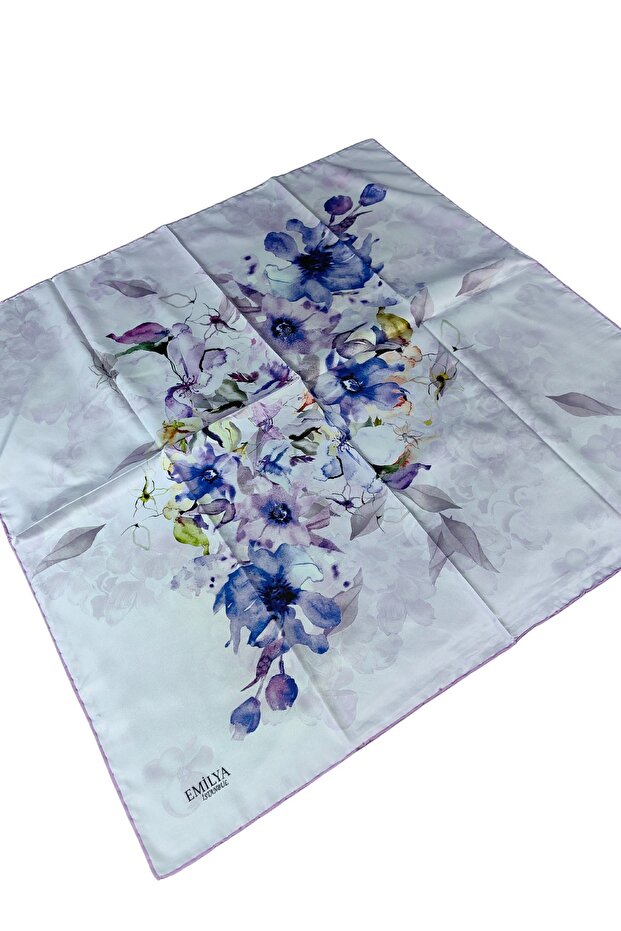 إميليا رايون وشاح منقوش بالزهور 90x90 سم