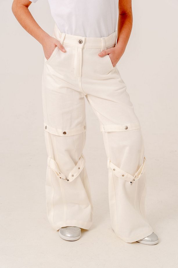 Kız Çocuk Şort Keten Pantolon 2568 - 2