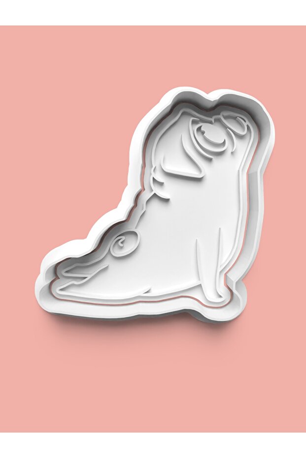 Yogic Pug Dog Figure Cookie Mold and Sugar Dough Mold 0251-1