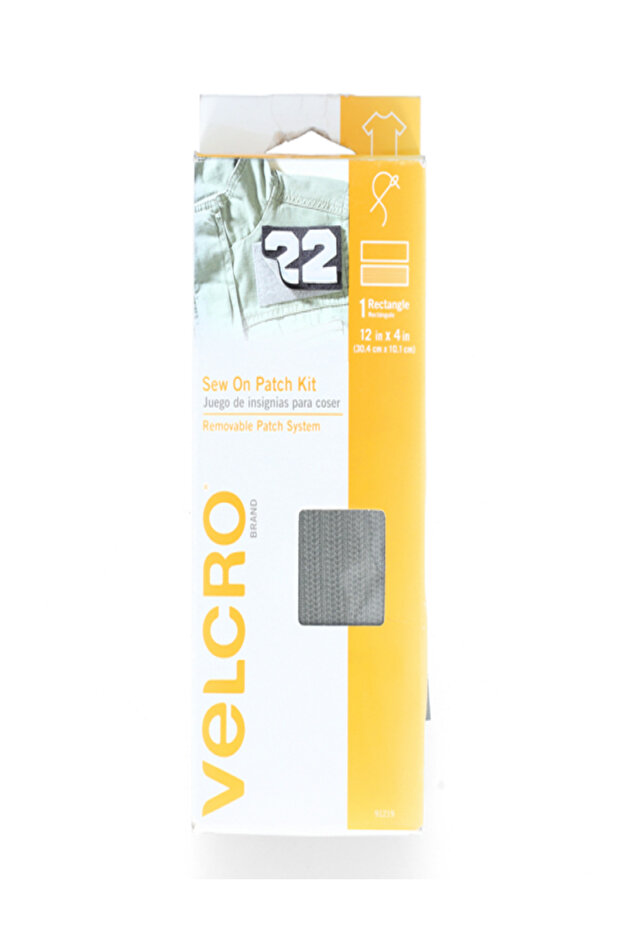 Rectangular Shaped Removable Sew On Patch Kit - 2