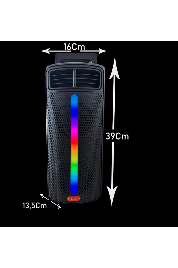 Bluetooth Hoparlör Parti Karaoke Mikrofon Hediyeli Işıklı Ses Bombası Radyo Usb Sd Girişli PG4266 - 4
