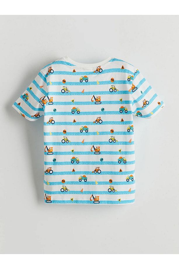 Baskılı Erkek Çocuk Şortlu Pijama Takımı - 3