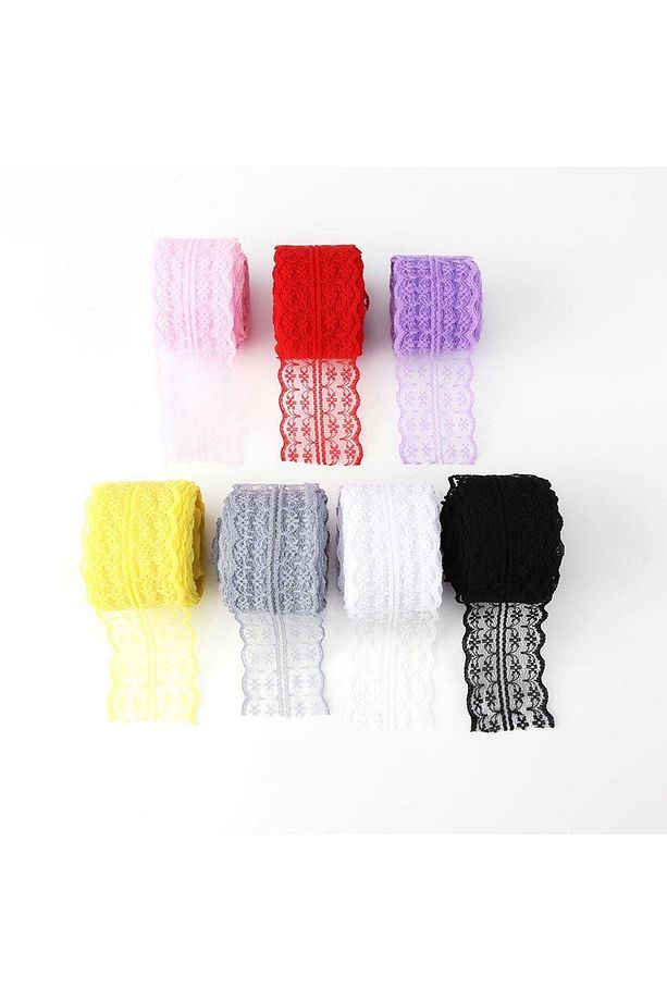 20 Metre Çift Katlı Güpür Dantel Kurdele ( En : 4,5 Cm) - 2