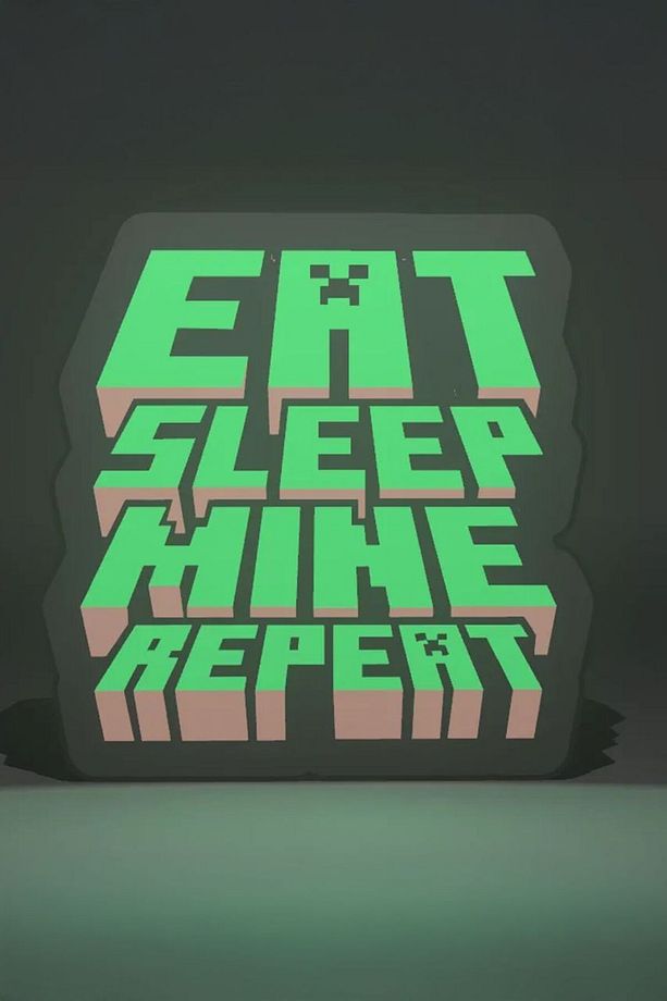 Minecraft Tasarımlı Gece Lambası - 1