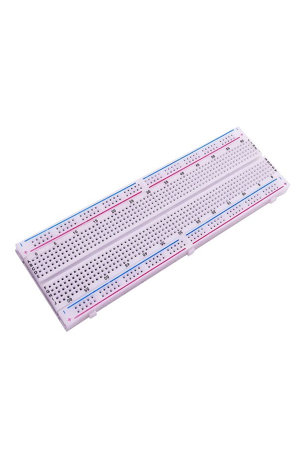 Öğrenci Breadbord Arduino İçin 16.5 x 5.4 x 0,85 Mm 4 sıra birbirine kısa devre 50 delik Toplam 200 - 1