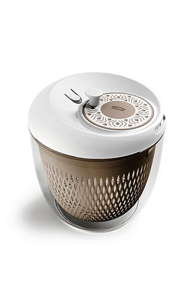 2-in-1 Spin and Serve Salad Spinner - 1