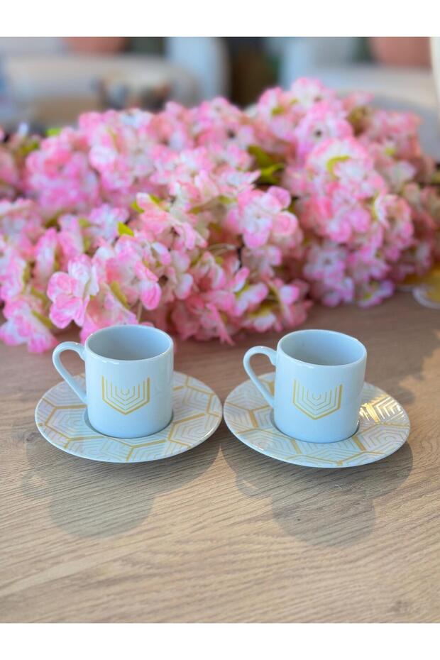 Tamina Desen6 4 Piece Coffee Cup for 2 Persons 90Cc