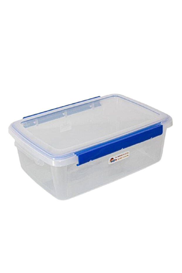 صندوق تخزين شفاف بسعة 10 لتر مع قفل آمن - 1