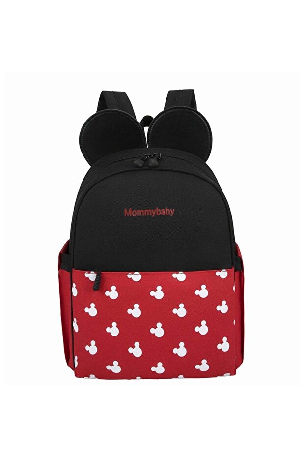 Black & Red Mums Baby Travel Bag