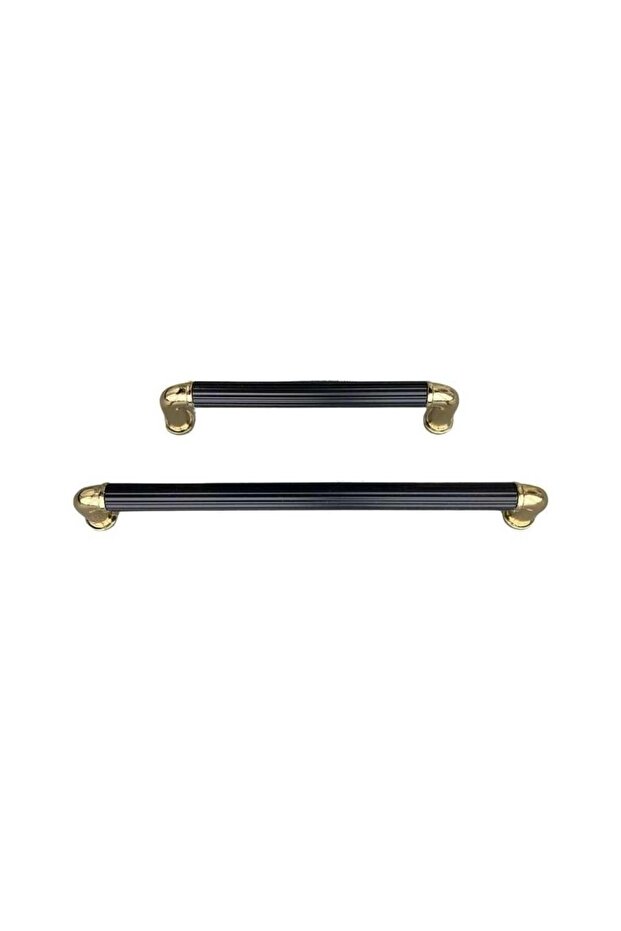 Mobilya Kulbu Altın/Siyah Renk 128mm Kulp 1 Adet (SY4682 0128 GL-AL6) - 4