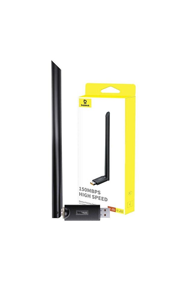 Wireless adapter Baseus FastJoy, Polycarbonate, 150Mbps, 6dBi, IEEE 802.11 b/g/n, 2.4 GHz, USB-A - 9