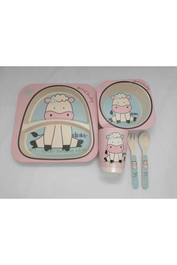 - أدوات مائدة من الخيزران - بقرة - 2