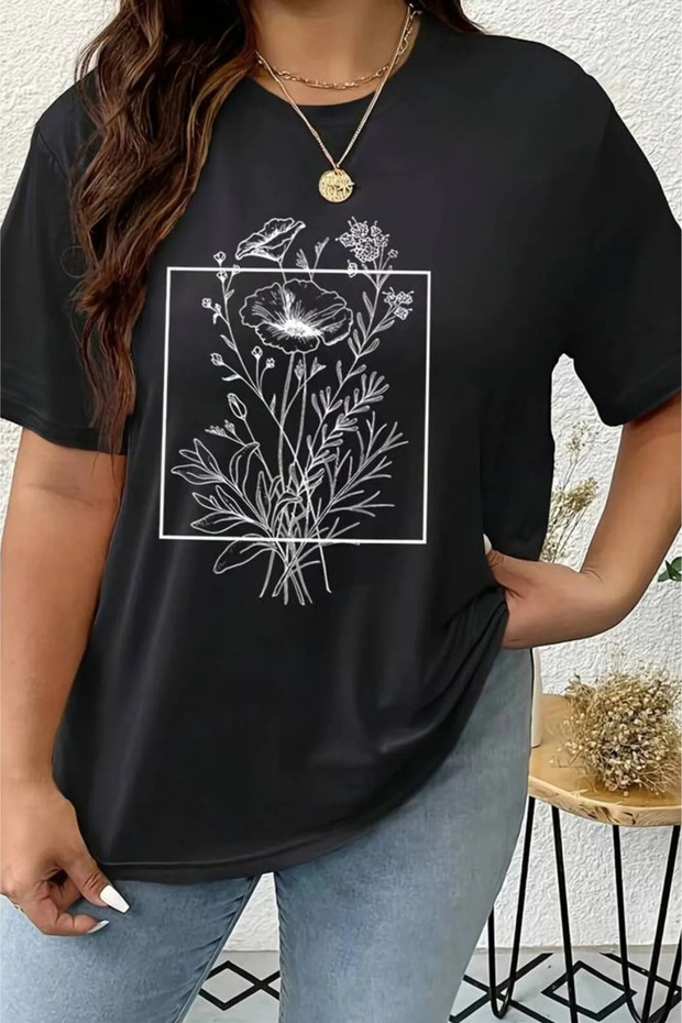 Women's Floral Printed T-Shirt