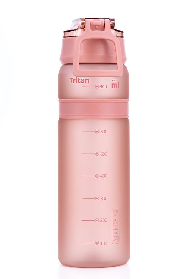 Prasinous Matta 850 ml & Balas Ruby Matte 850 ml 2in1 Tritan Matara Seti - 2