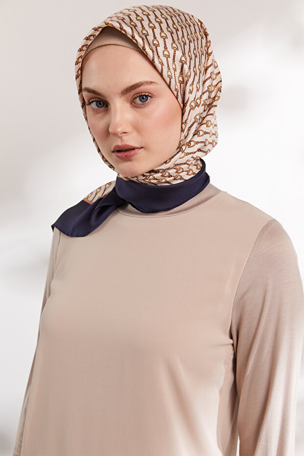 Şifon Kombinli Basıc Tunik - 3