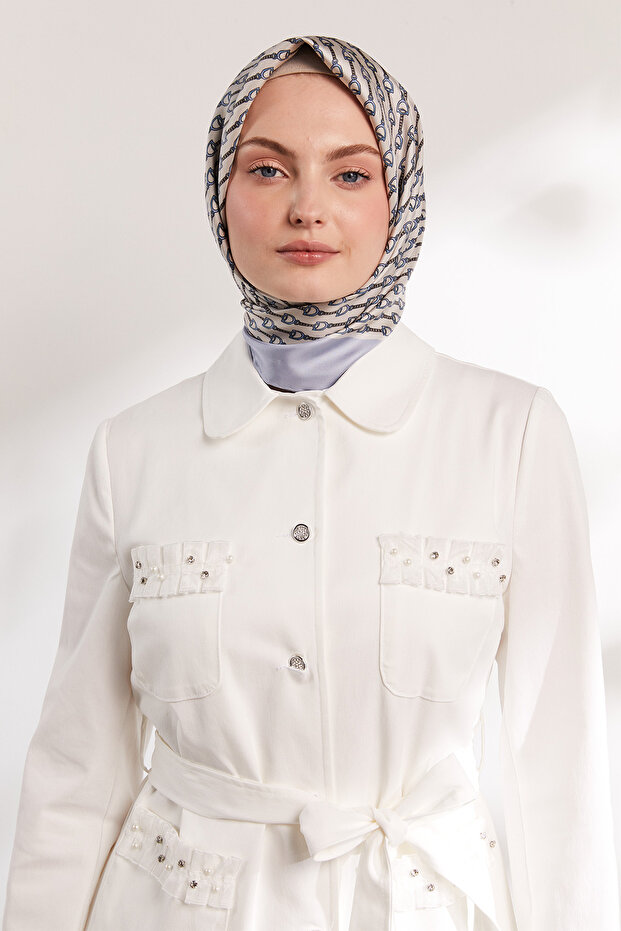 Kurdeleli Kuşaklı Ceket - 5