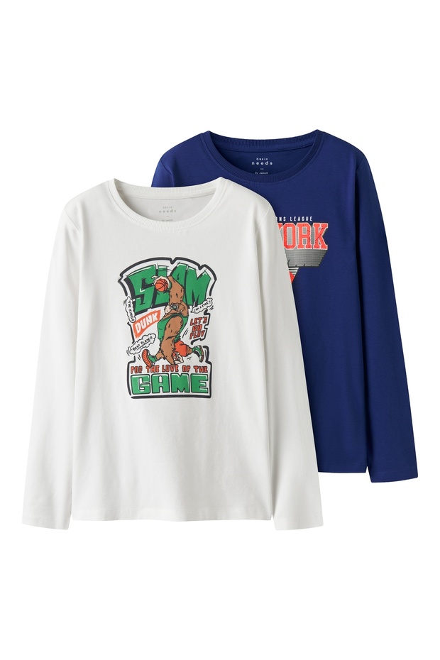 Oberteil mit langen Ärmeln 2er-Pack - 1