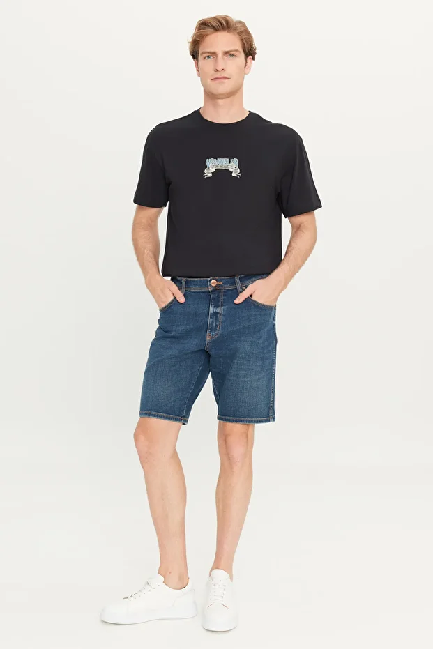 Regular Fit Taş Erkek Denim Şort W24157958 Texas Jean Şort - 1